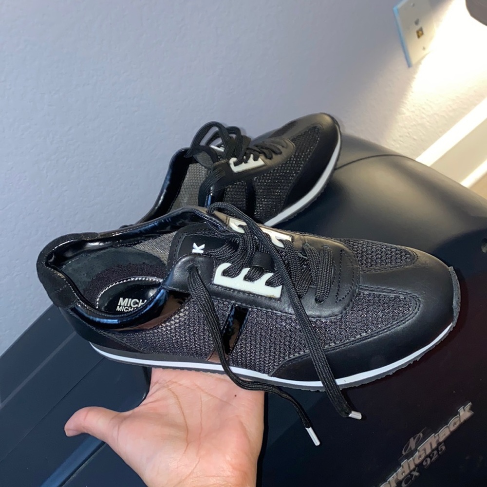 Michael kors black and white shoes